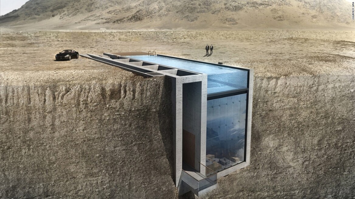 Οι δύο Ελληνες αρχιτέκτονες που χτίζουν ένα σπίτι σφηνωμένο μέσα σε βράχο